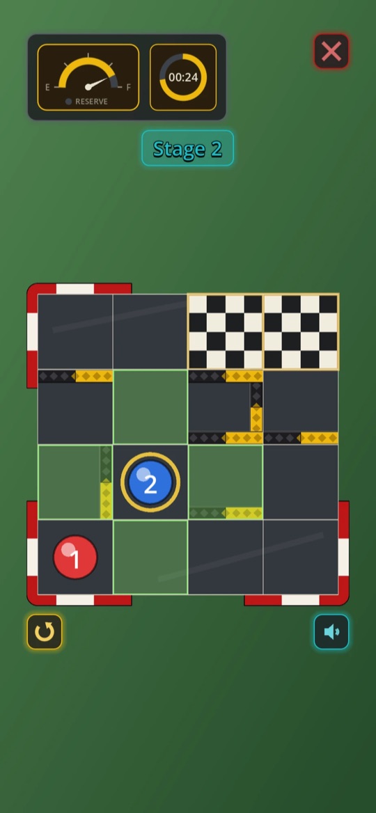 Help mode highlighting the cells a car can move to